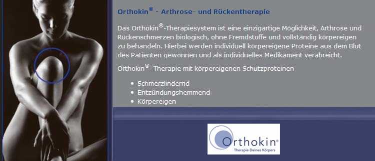 Orthokin - Arthrose autolog wirksam behandeln